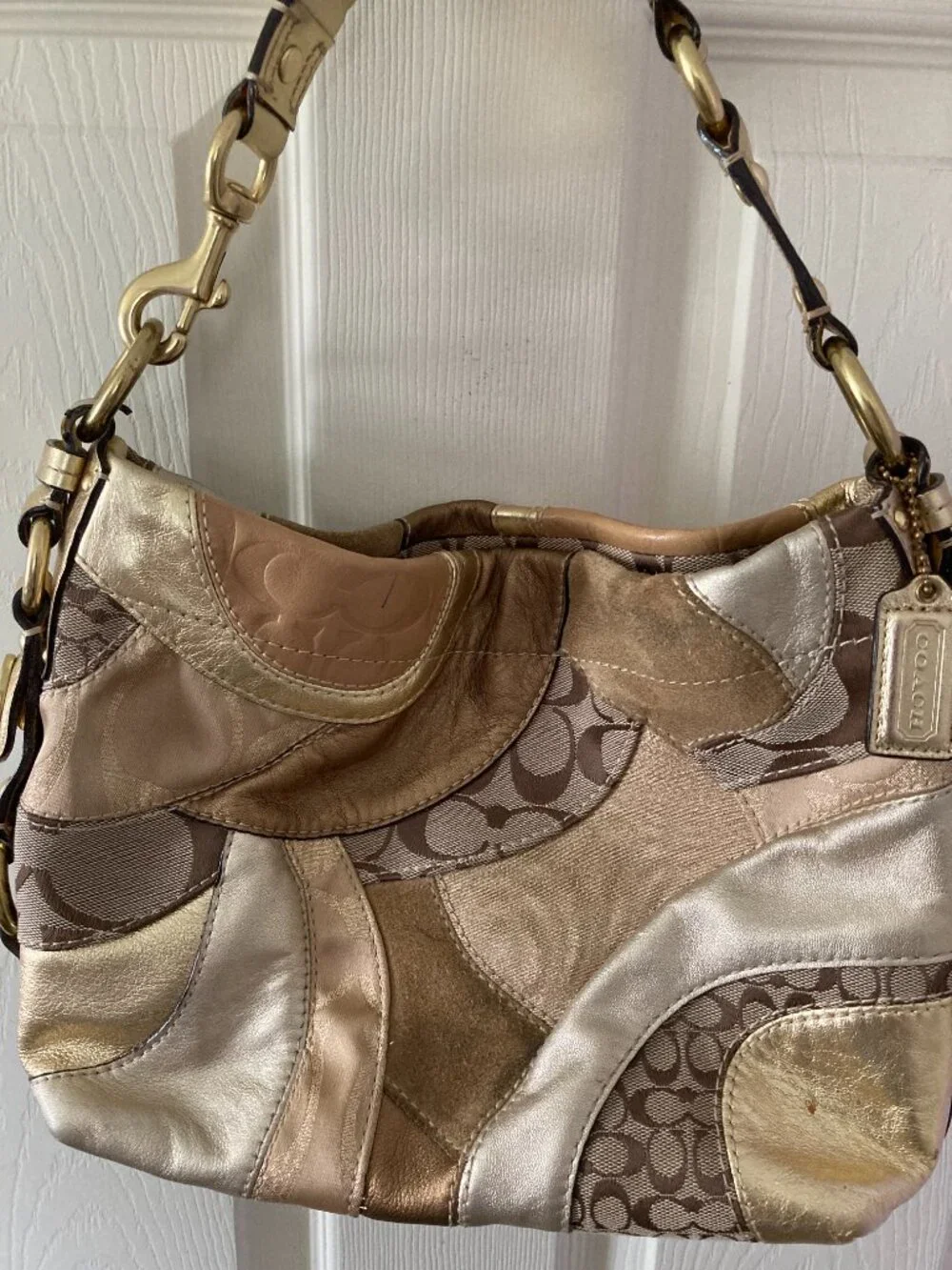 Vintage Coach Carly Shoulder Bag Purse F14005